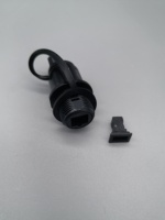 Adaptador Óptico Reforzado y Resistente al Agua FTTA IP68 para Exteriores, Mini SC MPO, Conector SC/APC, 1 Puerto, Negro