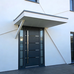 Puerta interior de acero inoxidable de estilo moderno, doble columpio, puerta de acero de alta seguridad abierta - Product Image 6