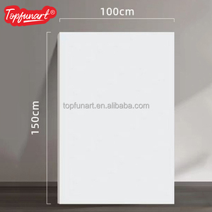 Cấp giấy chứng nhận tinh khiết Bông chưa tẩy trắng nghệ thuật vải 100x150cm kéo dài vải cho bức tranh - Product Image 1