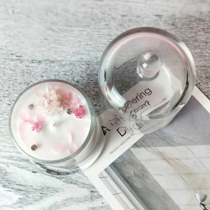 Bán Buôn Rõ Ràng Dome Nến Thủy Tinh Jar Chuông Hình Dạng Rỗng Nến Container Cho Hương Liệu Đá Nến Làm Đầy 3 Kích Cỡ - Product Image 4