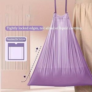 Huamaohengchun30PCS Thick And Durable Portable Purple Drawstring Scented Trash Bag, Suitable for <b>Kitchen</b>, Bathroom, Bedroom, 30 - Product Image 4