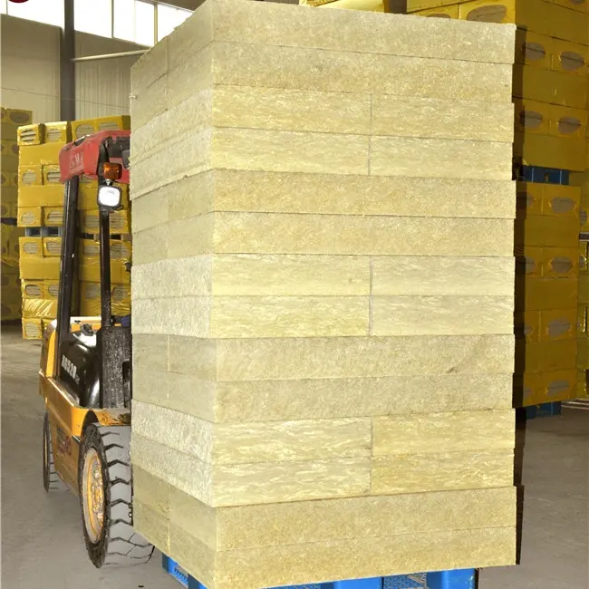 Pannello isolante termico pannello ignifugo parete esterna tetto basalto lana di roccia isolamento 160 kg m3 100 mm lana minerale