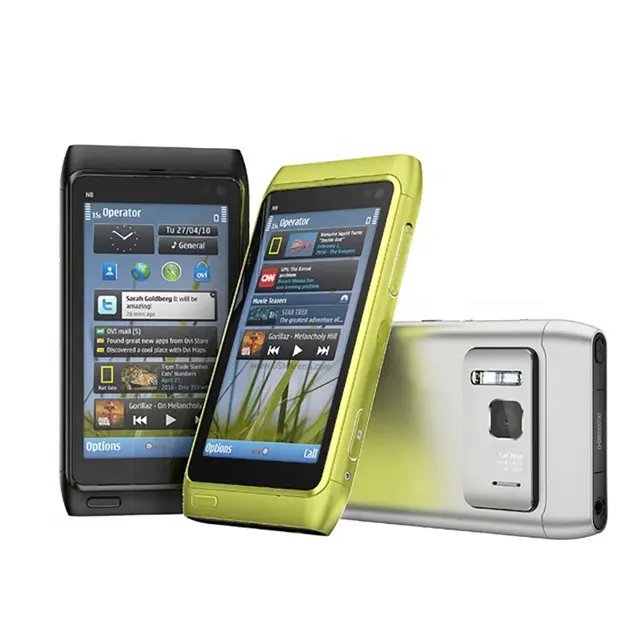 をノキアN8 N8-00格安タッチスクリーン12MP wifi 3グラムロック解除スマートフォンクラシックバー携帯携帯電話postnl