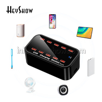 Uslion — Station de charge intelligente USB 20a à 10 Ports, Hub multiples, pour téléphone, tablette, PC, bureau