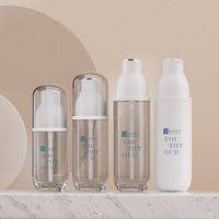 Flacon de lotion corporelle de haute qualité, 150 ml, blanc et transparent, à paroi épaisse et fond rond, flacon cosmétique pour brume de maquillage, 100 ml, 120 ml