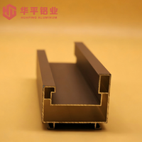 Profilé en aluminium extrudé multi-surfaces avec finition électrophorétique imitation bois pour composants industriels et décoratifs