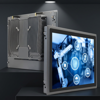 Panel PC Industrial sin Ventilador de 10.4 Pulgadas, Computadora Integrada con Pantalla Táctil Windows/Android para HMI Compacto