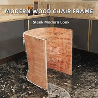 Chaise moderne réglable en hauteur, pliable, en contreplaqué d'eucalyptus, pour appartement, hôtel, salle à manger, salon, chambre, cuisine, usage extérieur