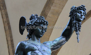 Famosa statua di <span class=keywords><strong>medusa</strong></span> che uccide <span class=keywords><strong>perseus</strong></span> in bronzo per la decorazione del giardino - Product Image 5