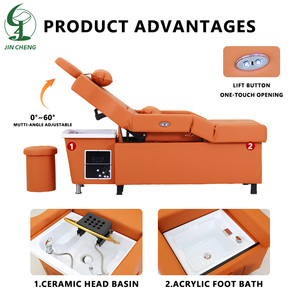 Jincheng High-End elektrisches Thai Shampoo Bett Multifunktion ales Fußbad <span class=keywords><strong>Spa</strong></span> mit Wasser zirkulation für Friseur läden - Product Image 5