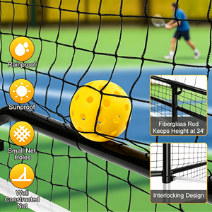 Sistema de Red de Pickleball Portátil con Ruedas, Tamaño Reglamentario, Marco Metálico, para Interiores y Exteriores, Grado Torneo, Bolsa de Transporte Profesional - Product Image 6