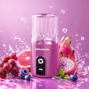 เครื่องปั่นแบบพกพา 260 มล. ใช้แบตเตอรี่ เครื่องทำสมูทตี้ ตัวเครื่องทำจากพลาสติก ควบคุมด้วยปุ่มกด ใช้ในครัวเรือน - Product Image 1