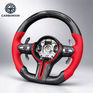 Volant de voiture personnalisé en fibre de carbone avec LED pour BMW F01 F10 F11 F15 F20 F22 F30 F32 F33 F34 F31 F36 F80 F82 F90 E70 E80 M235 M3 - Product Image 2