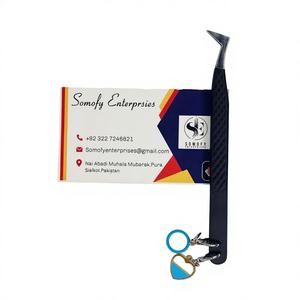 แหนบสแตนเลสคุณภาพสูงจากโซโมฟาย เอ็นเตอร์ไพรส์  ปลายหยัก/ฟันเลื่อย  รูปหัวใจวงกลม  ขนาด 10 มม. สำหรับต่อขนตา - Product Image 1