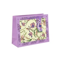 Sacs cadeaux en papier floral de luxe avec logo personnalisé, poignées et impression sur carton, sacs de boutique pour le shopping