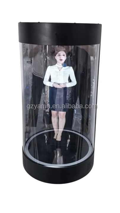 ホログラムディスプレイ 3Dホログラフィック人間型LCD透明ボックス