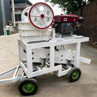 Concasseur à Mâchoires Mobile Compact PE250X400 Direct Usine avec Moteur AC, Capacité Max. 10t/h et Crible Vibrant pour le Concassage de Pierre