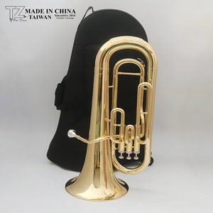 Venta Directa <span class=keywords><strong>de</strong></span> Fábrica: Euphonium en Si bemol con <span class=keywords><strong>3</strong></span> Válvulas Verticales, Cuerpo <span class=keywords><strong>de</strong></span> Latón Lacado en Oro, Instrumento Musical <span class=keywords><strong>de</strong></span> <span class=keywords><strong>Viento</strong></span> <span class=keywords><strong>de</strong></span> Latón Tipo Tuba - Product Image 2