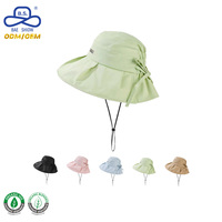 Chapeau Bob Unisexe Personnalisé avec Logo Privé, Protection UV, Motif Feuille, Séchage Rapide, Pliable, avec Cordon de Serrage