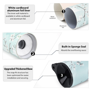 Contenedor de Papel Biodegradable Popular con Tapa Abatible para Almacenamiento de <span class=keywords><strong>Sushi</strong></span> y Comida para Llevar con Borde para Transportar - Product Image 5