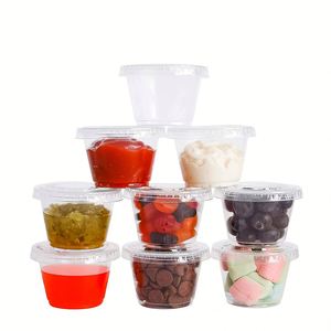 Contenant à sauce jetable, mini gobelet en PP avec couvercle, gobelets en plastique personnalisés, plusieurs tailles, grossiste - Product Image 5