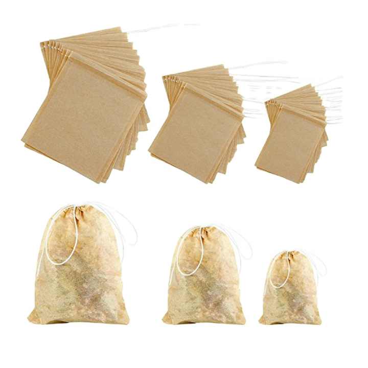 In Stock Biodegradable Empty Tea Bags With Draw Strings Eco Wood Pulp