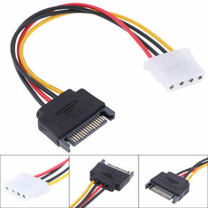 <span class=keywords><strong>Adaptateur</strong></span> d'<span class=keywords><strong>alimentation</strong></span> <span class=keywords><strong>Sata</strong></span>, mm, 15CM, 4 broches, <span class=keywords><strong>Molex</strong></span> <span class=keywords><strong>femelle</strong></span>, câble connecteur mâle, pour disque dur - Product Image 3