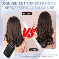 Machine à extensions capillaires V Light, lampe UV portable 405 nm à polymérisation rapide pour extensions de cheveux humains pour femmes