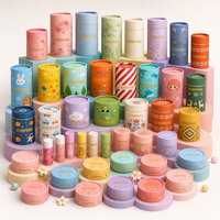 Emballages personnalisés pour produits de beauté et de soins personnels, tubes cylindriques en papier kraft mat biodégradable