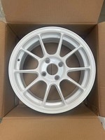 Jantes en alliage d'aluminium chromées à 10 branches, style ZE40, forgées par flux, 6.5J/7.0J, 15 pouces, 4108, blanches, pour course, neuves, Peugeot 206 301
