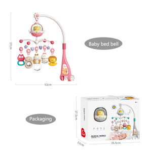Jouets pour bébés de 0 à 24 mois, ensemble télécommandé, <span class=keywords><strong>petit</strong></span> ours, cloche de lit, jouets suspendus amusants, hochets, mobile musical rotatif unisexe pour bébé - Product Image 3