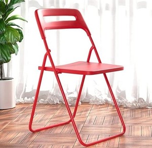 Silla Plegable Portátil Moderna de Proveedor, Taburete con Respaldo, Creativo, Simple, para Adultos, Sillas de Comedor, Hogar, Dormitorio, Exterior, Plástico - Product Image 6