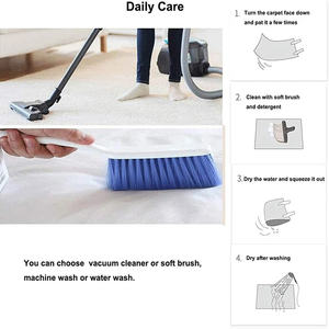 カスタマイズされたデザイン洗えるお手入れが簡単耐摩耗性リビングルームエリアラグ滑り止めヘビーウェイトクリスタルベルベットラグカーペット - Product Image 4