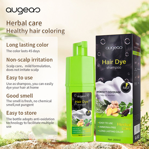 Spedizione veloce in magazzino <span class=keywords><strong>shampoo</strong></span> per capelli neri veloci oem a base di erbe originali tinti da 200ML - Product Image 6