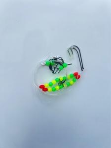 Aparejos de Pesca Marina Personalizados con Cebo Vivo, Línea Líder de 37.71 Pulgadas, Bola Flotante, Anzuelos J-gruesos 1/0 con Perla Luminosa y Eslabón Giratorio - Product Image 2