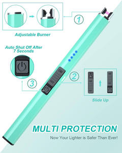 Vintage Custom Logo Smart <b>Refillable</b> Electric Smoking Kitchen Lighter Rechargeable USB Charge ARC Lighter for <b>Candle</b> - Product Image 4