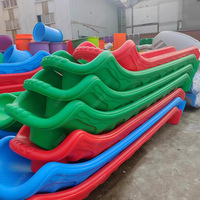 Toboggan de qualité pour aire de jeux extérieure, équipement de parc d'attractions, toboggan et balançoire en plastique pour enfants