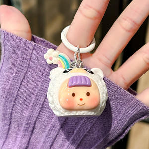 Pendentif <span class=keywords><strong>Duo</strong></span> Mei Mignon Monstre de Dessin Animé, Breloque Animal, Porte-clés Mouton, Pendentif Sac Lapin, Porte-clés de Voiture Tendance - Product Image 4