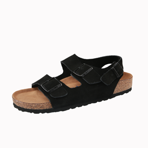 <strong>s</strong> Milan Peep Toe <strong>Sandals</strong> Fashionable Anti-Slip Genuine Leather Lined Casual Shoes Light Weight for All Seasons - Product Image 1