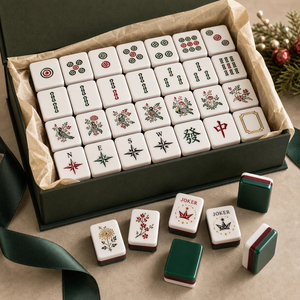 Juego de Mahjong Americano Portátil Moderno de 160 Piezas para 4 Jugadores, Personalizado con Grabado Acrílico y Etiqueta Privada, con Empaque Personalizado - Product Image 4