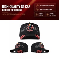 Topi Snapback Berkualitas Tinggi 5 Panel Bordir Custom dengan Logo Custom Gorras G5 Chucky Hats Originales untuk Pria (Ready Stock)