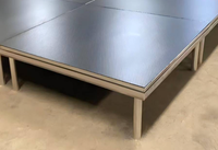 Scène portable en aluminium avec pieds insérables, en alliage 6061-T6, plateforme antidérapante en contreplaqué pour mariages, concerts, expositions et événements
