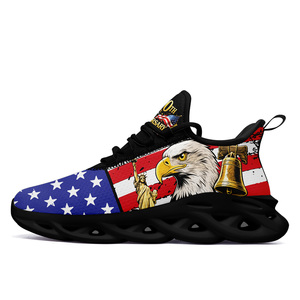 Nouveautés 2026 : Baskets décontractées pour hommes, chaussures à plateforme avec motif drapeau américain pour femmes, vente en gros de chaussures |   FN003-26018026-1 - Product Image 2