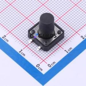 TS-1094S-A16B3-D2 Tactile Switch SMD Switch Single Pole Single Throw Round Button 2.5N Vertical Mount - Product Image 1