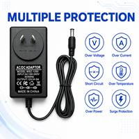 Conception professionnelle Conforme à la norme RoHS Alimentation électrique 12V 5A Prise AU/UK/EU/US 5,5x2,5 mm 60W Adaptateur secteur AC/DC