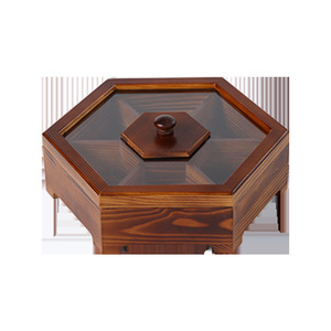 Wooden Candy And Dried Fruit <b>Box</b> <b>With</b> Acrylic <b>Lid</b> Square Food Storage Container For Party Snack Tray - Product Image 5