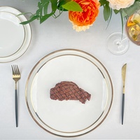 Vente en gros Service d'assiettes Vaisselle Vaisselle de luxe Fabrication de plats pour restaurant