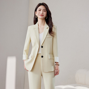 Women's Blazer Solid Color Polyester Breathable Loose Fit Spring Autumn Style - Product Image 4