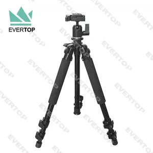 Camera Tripod TS-PT190N Premium Aluminium Professional Camera Tripod With 3 Sections Legs Compatible With Different Tripods