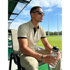 Chemise d'été à manches courtes pour homme FOXA, en coton Oxford respirant, décontractée, pour le golf - Product Image 4